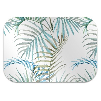 Tapete para cadeira de escritório Folhas tropicais