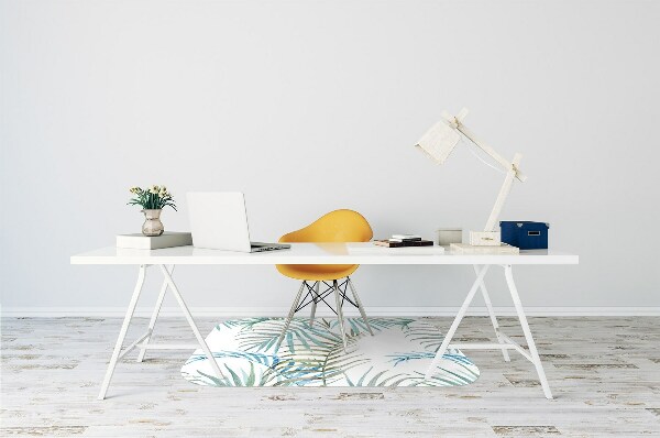 Tapete para cadeira de escritório Folhas tropicais