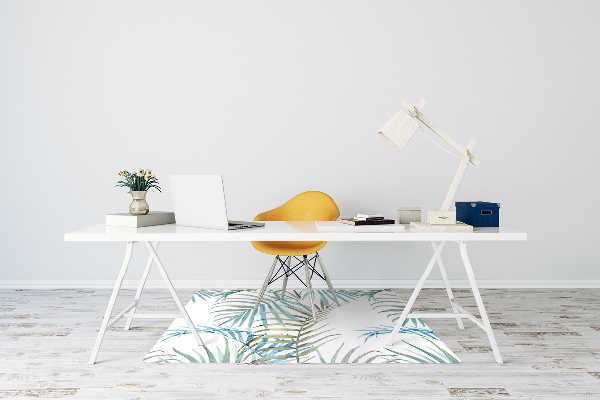 Tapete para cadeira de escritório Folhas tropicais