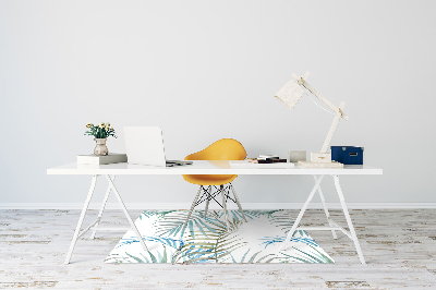 Tapete para cadeira de escritório Folhas tropicais