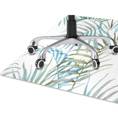 Tapete para cadeira de escritório Folhas tropicais
