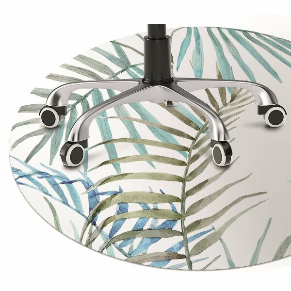Tapete para cadeira de escritório Folhas tropicais