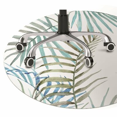 Tapete para cadeira de escritório Folhas tropicais
