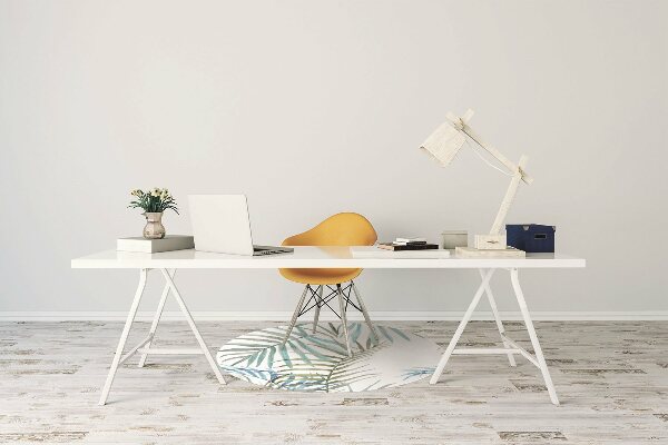 Tapete para cadeira de escritório Folhas tropicais