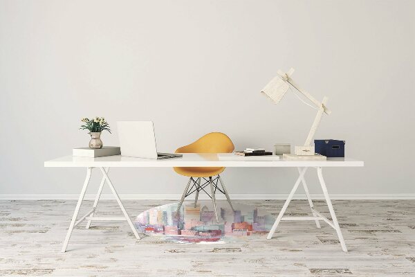 Tapete escritório Uma cidade à beira da água