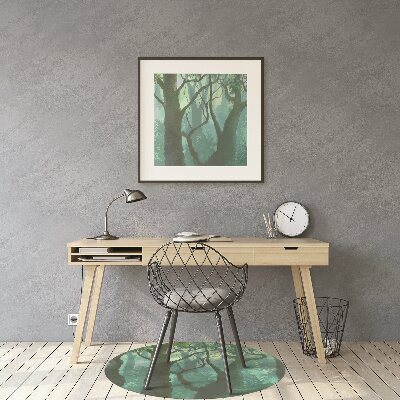 Tapete para cadeira de escritório Floresta escura
