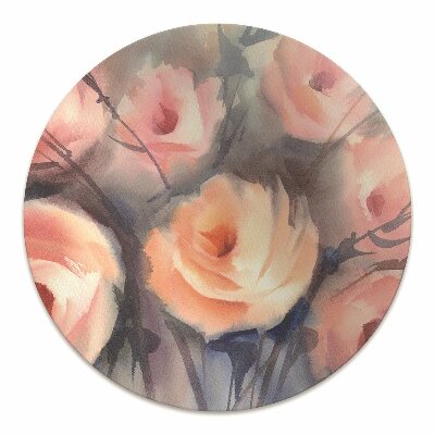 Tapete para escritório Rosas laranjas