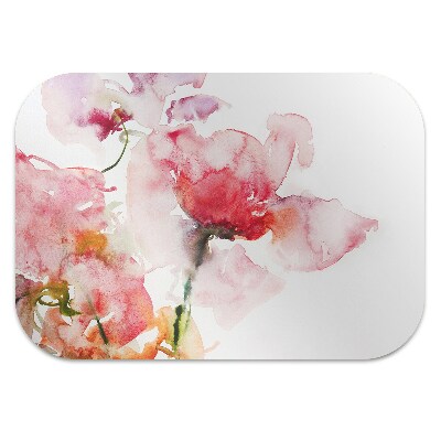 Tapete escritório Flores em aquarela