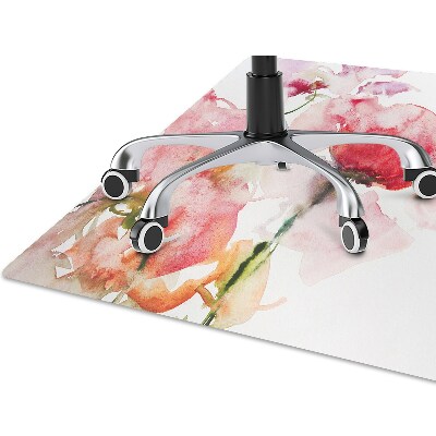 Tapete escritório Flores em aquarela