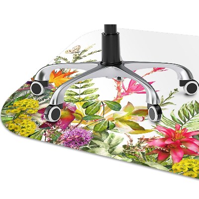 Tapete para cadeira de escritório Plantas tropicais