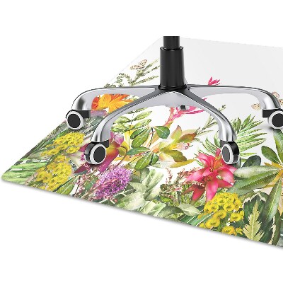 Tapete para cadeira de escritório Plantas tropicais