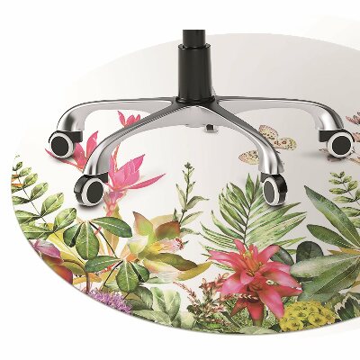 Tapete para cadeira de escritório Plantas tropicais