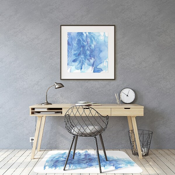 Tapete para escritório Floresta de inverno em aquarela