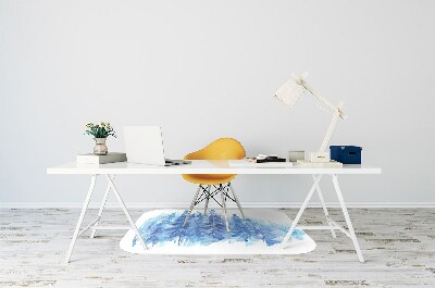 Tapete para escritório Floresta de inverno em aquarela