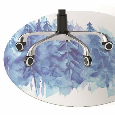 Tapete para escritório Floresta de inverno em aquarela