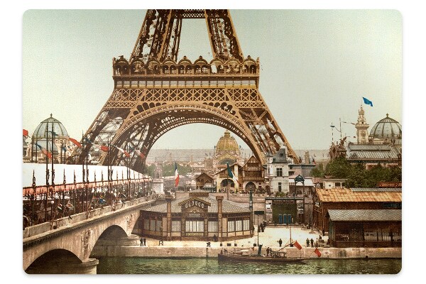 Tapete para escritório Torre Eiffel retrô