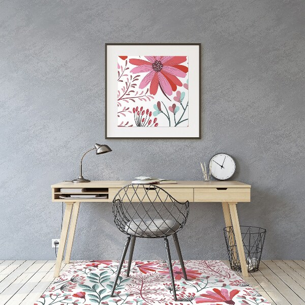 Tapete para escritório Padrão floral