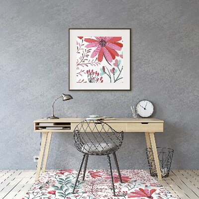 Tapete para escritório Padrão floral
