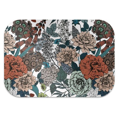Tapete para escritório Flores retrô