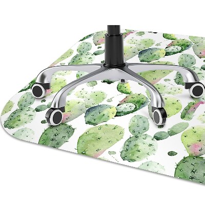 Tapete para cadeira de escritório Cactos tropicais