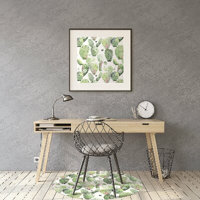 Tapete para cadeira de escritório Cactos tropicais