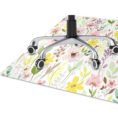 Tapete para escritório Flores coloridas