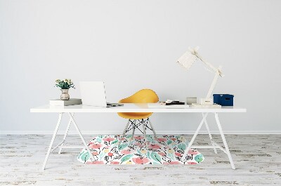 Tapete para escritório flores vermelhas