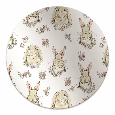 Tapete para cadeira de escritório Coelhos castanhos claros