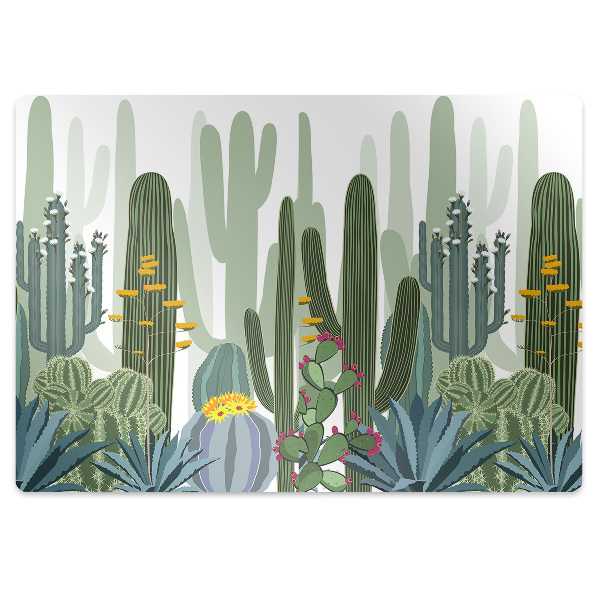 Tapete para escritório Cactos florescendo