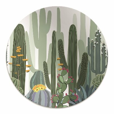 Tapete para escritório Cactos florescendo