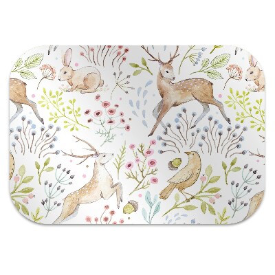 Tapete para cadeira de escritório Animais da floresta