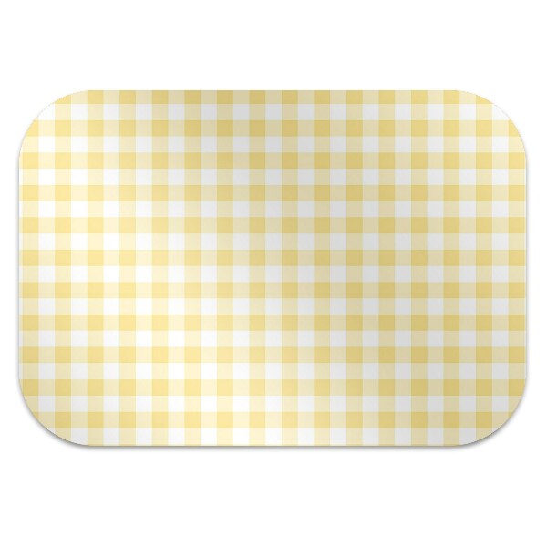 Tapete escritório xadrez amarelo