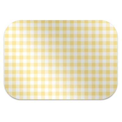 Tapete escritório xadrez amarelo