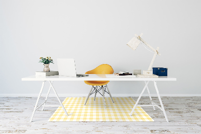 Tapete escritório xadrez amarelo