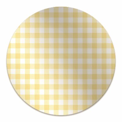 Tapete escritório xadrez amarelo