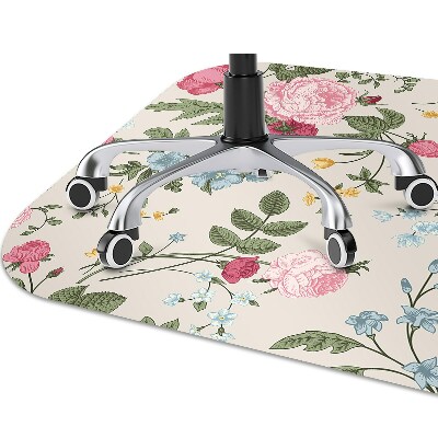 Tapete para escritório Flores coloridas