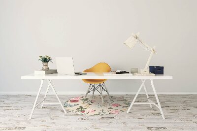 Tapete para escritório Flores coloridas
