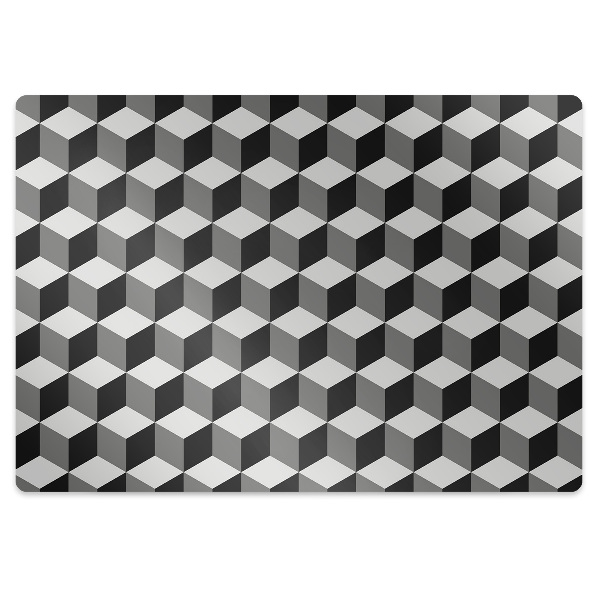Tapete escritório Padrão de cubo 3D