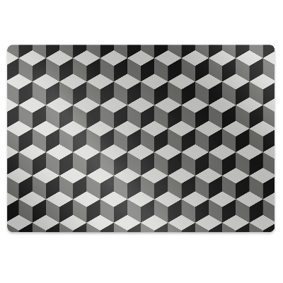 Tapete escritório Padrão de cubo 3D