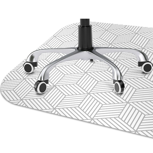 Tapete para cadeira de escritório Padrão de cubo 3D