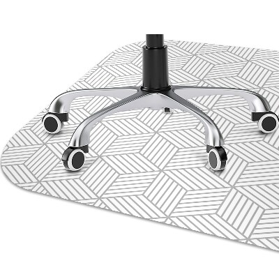 Tapete para cadeira de escritório Padrão de cubo 3D