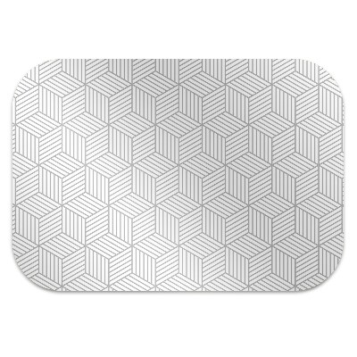 Tapete para cadeira de escritório Padrão de cubo 3D