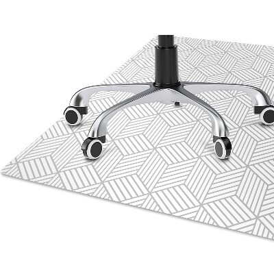 Tapete para cadeira de escritório Padrão de cubo 3D