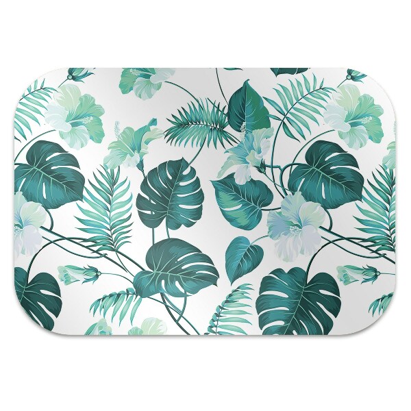 Tapete para escritório Folhas tropicais