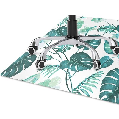 Tapete para escritório Folhas tropicais