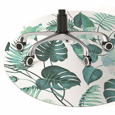 Tapete para escritório Folhas tropicais