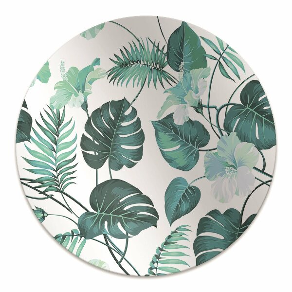 Tapete para escritório Folhas tropicais