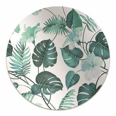 Tapete para escritório Folhas tropicais