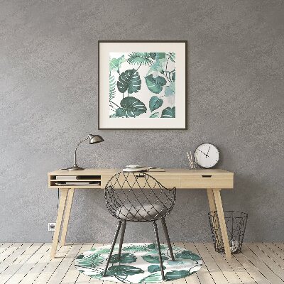 Tapete para escritório Folhas tropicais