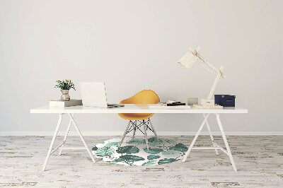 Tapete para escritório Folhas tropicais